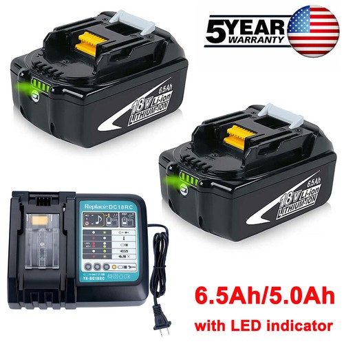 6.5Ah 5.0Ah BL1860B For Makita 18V 