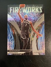 2021-22 Prizm Basketball Kevin Durant Fireworks Insert #8 SP Nets