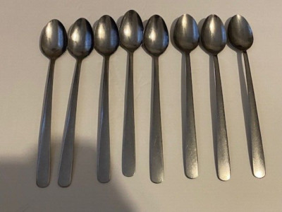 8 Adcraft Stainless Steel Ice Cream Ice Tea Spoons