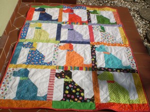Colcha De Bebe Hechos A Mano Unisex Vuelta Colcha Patchwork Cuna Edredon Toddler Puppy Love 2 Ebay