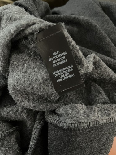 LULUs Dark Gray Boxy Oversized Fleece Lined Lightweight Hoodie Sweatshirt XS NEW - Picture 7 of 7