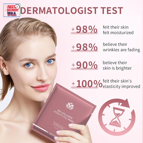 Bio-Collagen Face Masks, Real Deep Collagen Mask, Vitality-Fill Deep Hydrates, F - Picture 8 of 12