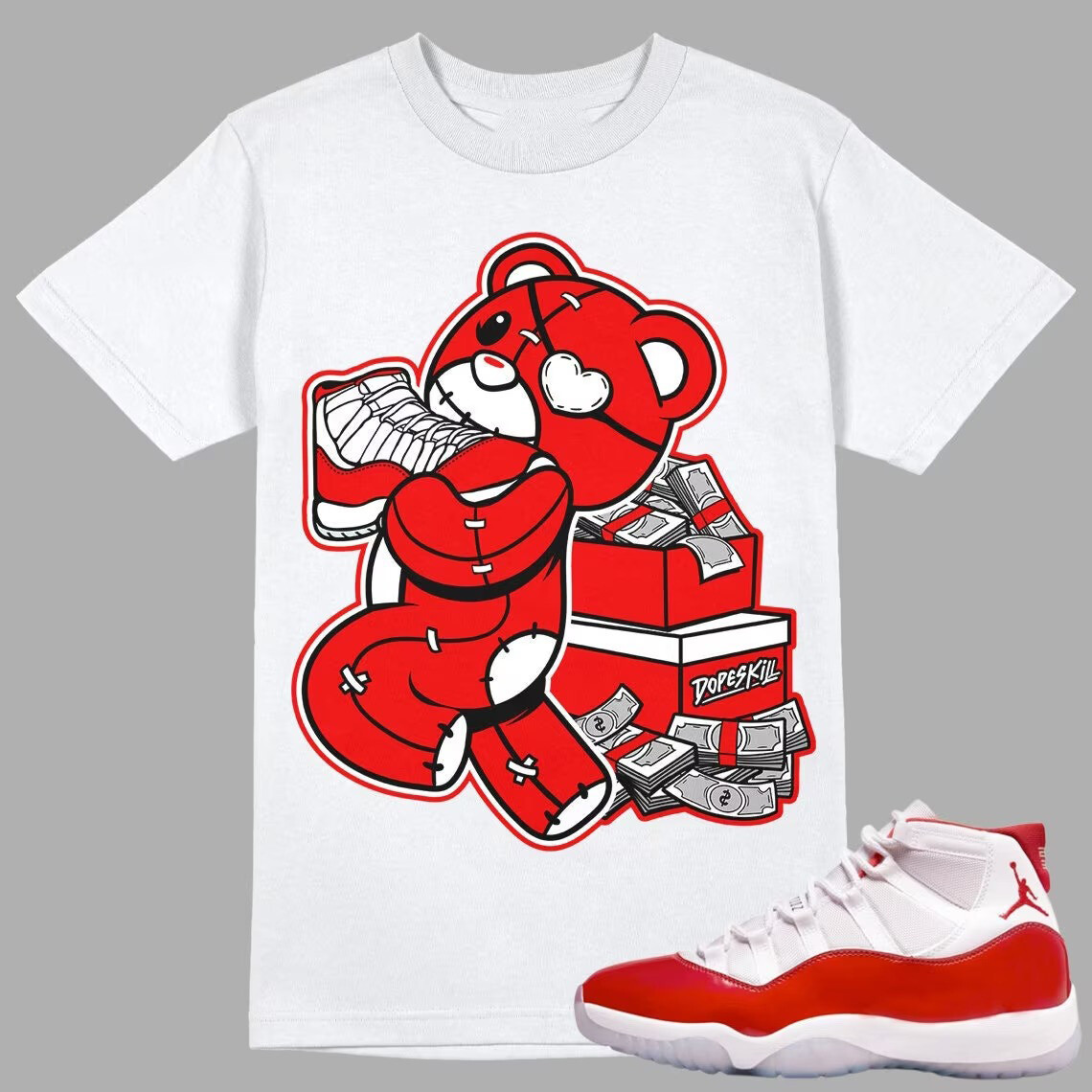 shirts for cherry red 11s