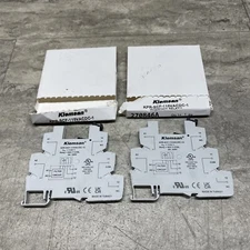 Lot Of 2 Klemsan KPR-SCF-115VACDC-1 270846A Interface Relay Base, BASE ONLY, New