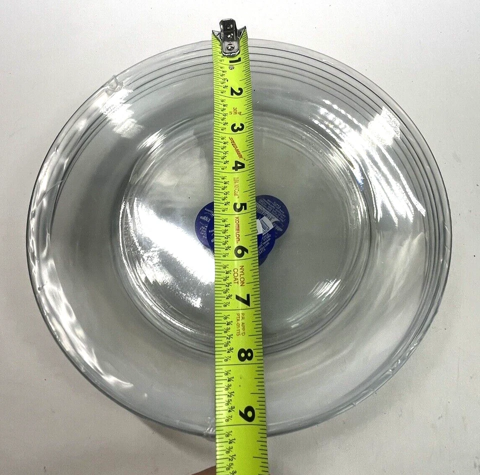 New Duralex Lys Clear Dinner Plate 23.5 Cm (9 1-4 In) Set of 6 Made in France - Image 3 of 4