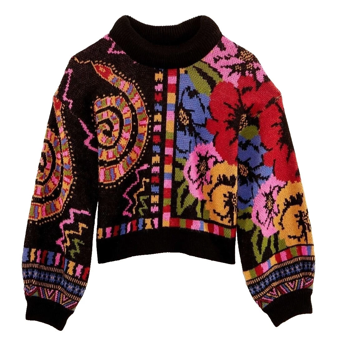 Acrylic Floral Sweaters for Women