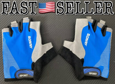 Fitness Cowhide Gloves Weight Lifting Gloves Cross Training Grips Half Finger, L
