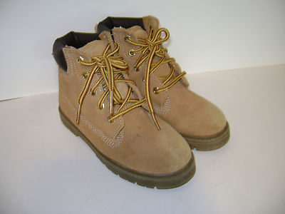 STRIDE RITE BECKETT TODDLER BOYS SHOES HIKING BOOTS sz M BEIGE TAN  LEATHER