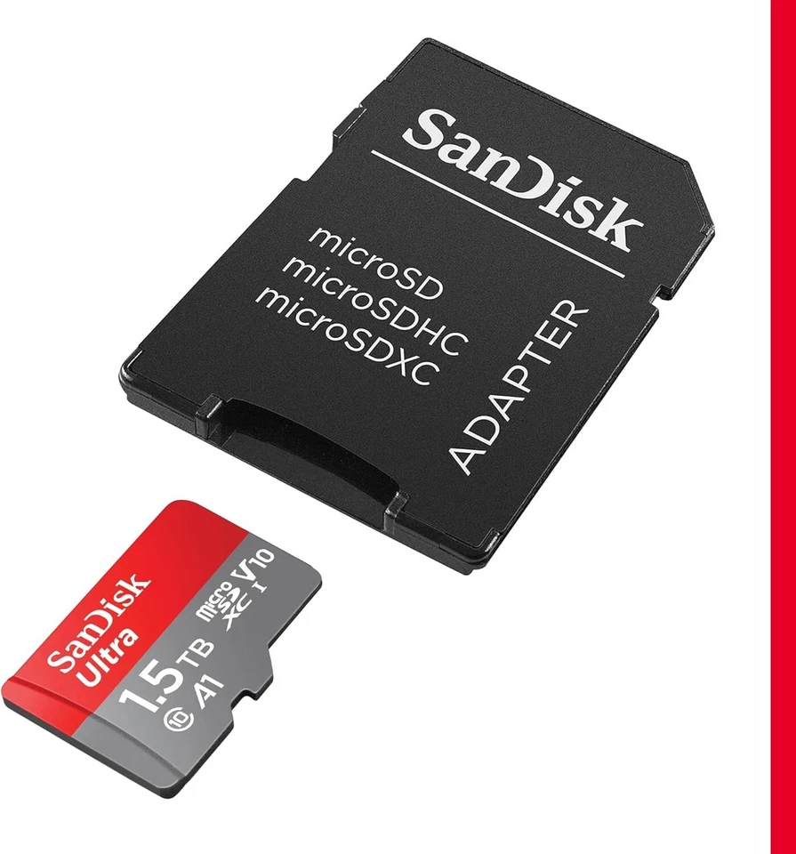 SanDisk Ultra 1TB 1.5TB Micro SD Micro SDXC A1 UHS-I Memory Card w/ SD adapter - Image 3 of 4