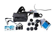 Minolta Maxxum 5 QD 35mm SLR Film Camera Bundle W/ Lenses, Covers More