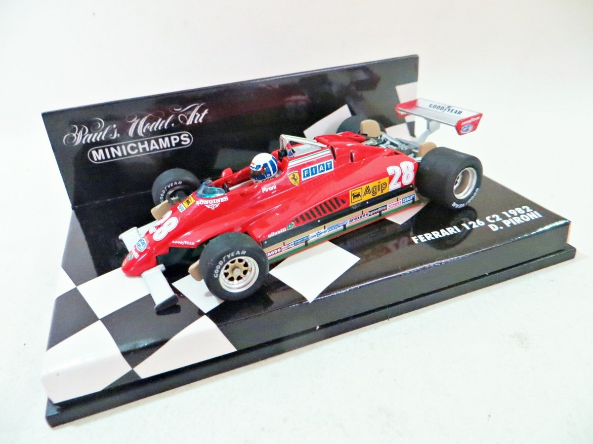 MINICHAMPS Ferrari 126 C2 1982（1/43） MINICHAMPS '1982 FERRARI 126 C2, D. PIRONI #28' 1:43. MIB/BOXED