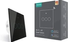 MoesGo WiFi Smart Touch Wall Switch Alexa & Google Compatible 3 Gang - Black