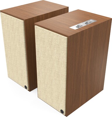 Klipsch The Nines Walnut Hi-Res Powered Stereo Speakers AUTHORIZED-DEALER
