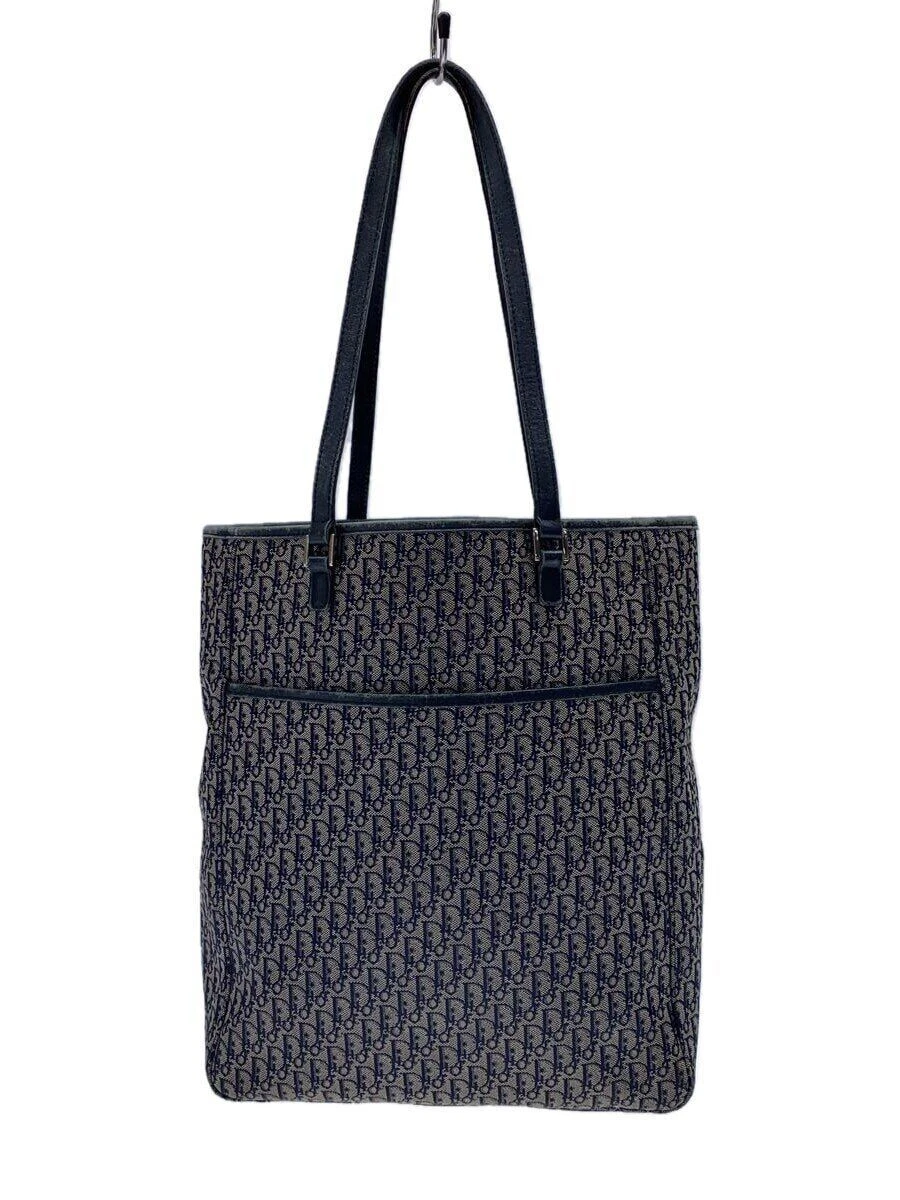 Sac fourre tout Christian Dior toile bleu marine motif total 06RU1023 occasion