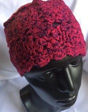 Collection Eighteen Women's Knit Head Band Red with Black Marbling Retail 18