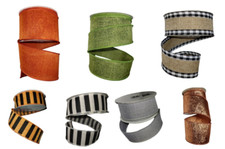 Halloween  Fall Wired Ribbon, 4  10 Yards