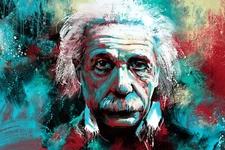 Albert Einstein Poster Wall Art Home Decor Photo Prints 16x24, 20x30, 24x36"
