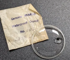 NOS Genuine Benrus Acrylic Watch Crystal 3021 Waterproof with Date Magnifier