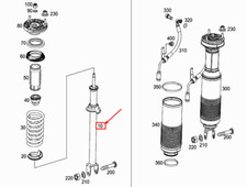 MERCEDES-BENZ SL R231 Stoßdämpfer hinten A2313260500 NEU ORIGINAL