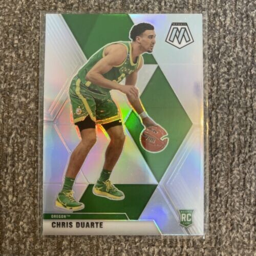 2021 Panini Chronicles Mosaic Chris Duarte Silver Prizm Rookie Card #268 A-12