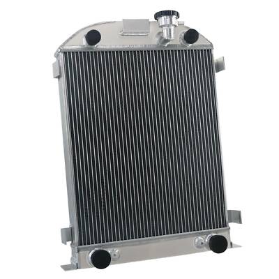 4Row RADIATOR For 1932 FORD FLATHEAD ENGINE FLAT HEAD STOCK V8 32