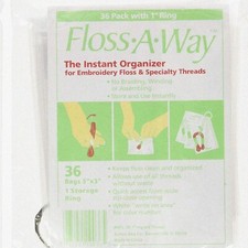 FlossMaster 36-Pack Organizer, 3"x5" - Tangle-Free Storage Solution