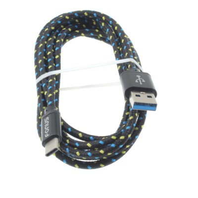 Type-C 6ft USB Cable Charger Cord Power Wire USB-C for Cell Phones