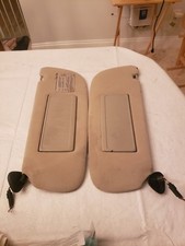 1994-01 Dodge Ram 1500 2500 Lh Rh Lighted Sun Visors Set Oem Gray Cloth Tested 1994-01 Dodge Ram 1500 2500 Lh Rh Lighted Sun Visors Set Oem Gray Cloth Tested