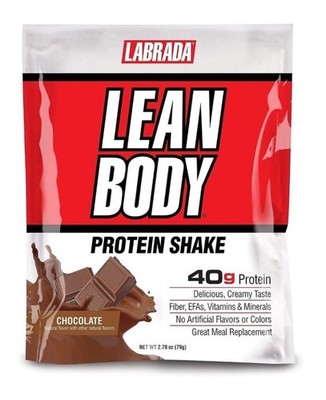 (5) Labrada Lean Body MRP Meal Replace  5 Packets Single Serv 40g Protein 2.7oz