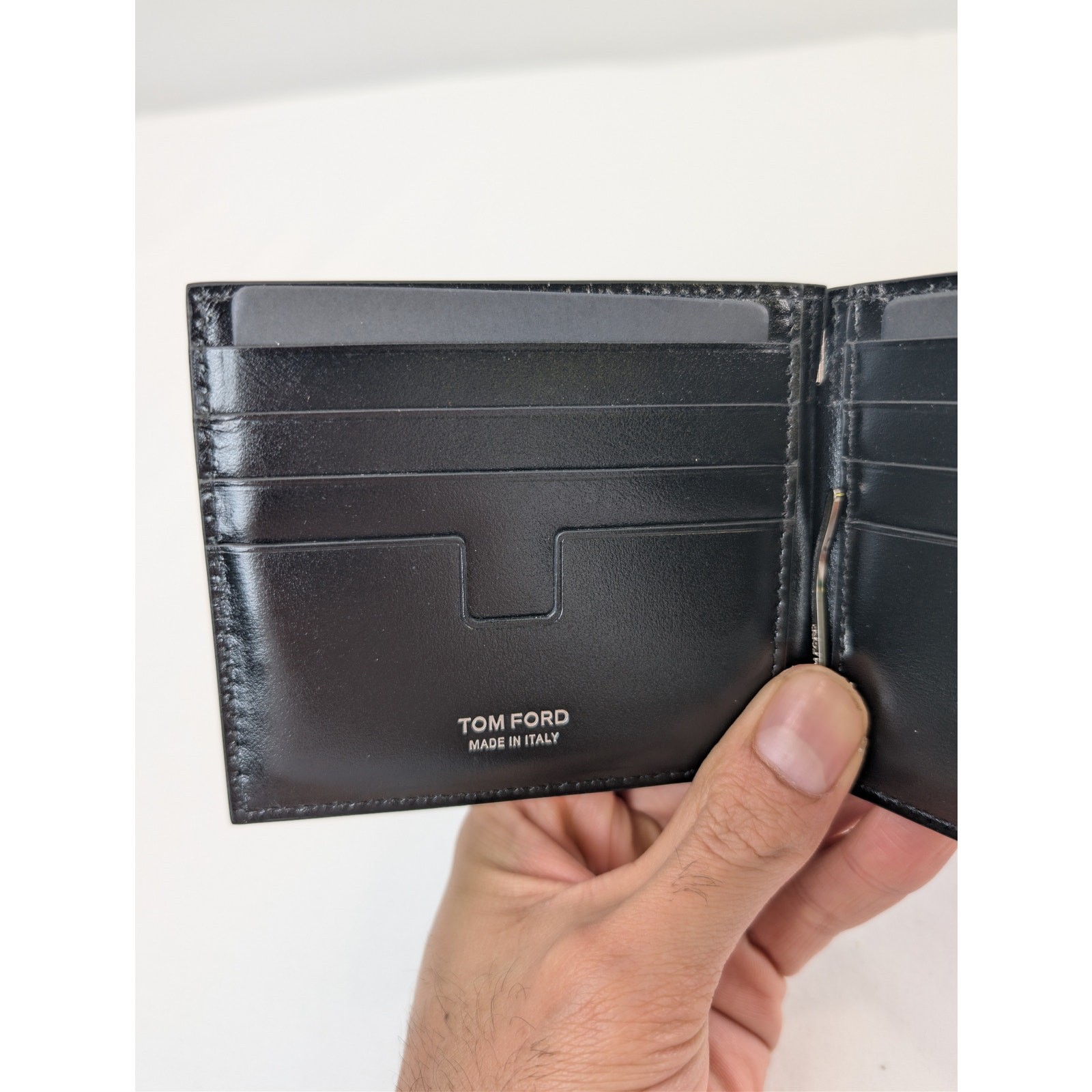 Tom Ford Black Nubuck Billfold Wallet for Men - Brand New image 9