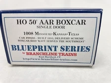 Branchline Blueprint 1008 HO Kit 50' AAR Single Door Boxcar MKT #99205