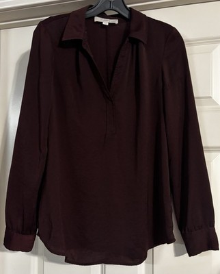 Ann Taylor LOFT Vintage Old Money Quiet Luxury Silky Satin Scandi Minimal Size S