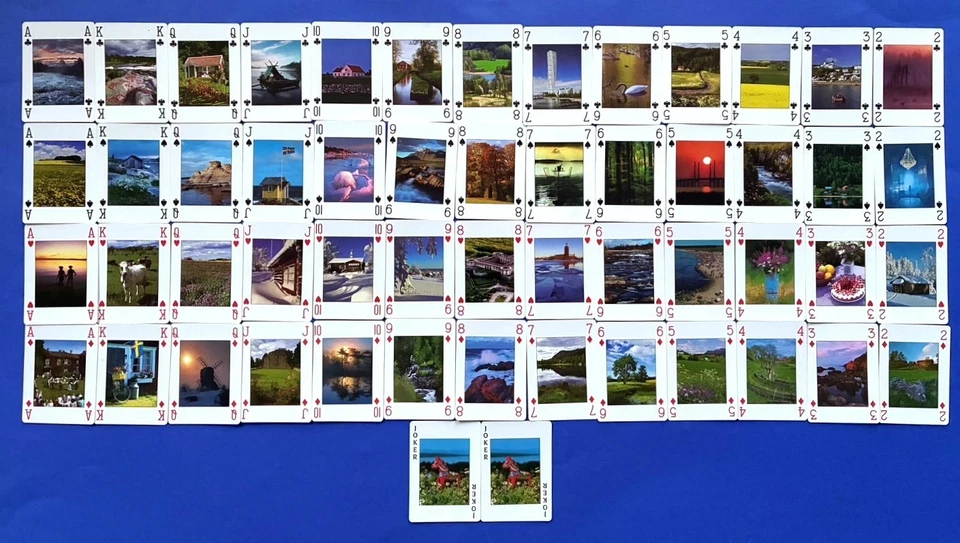 2x Kartenspiel Ansichten von SCHWEDEN 54 Bl Bridge Whist Jazz Spielkarten - Bild 2 von 4