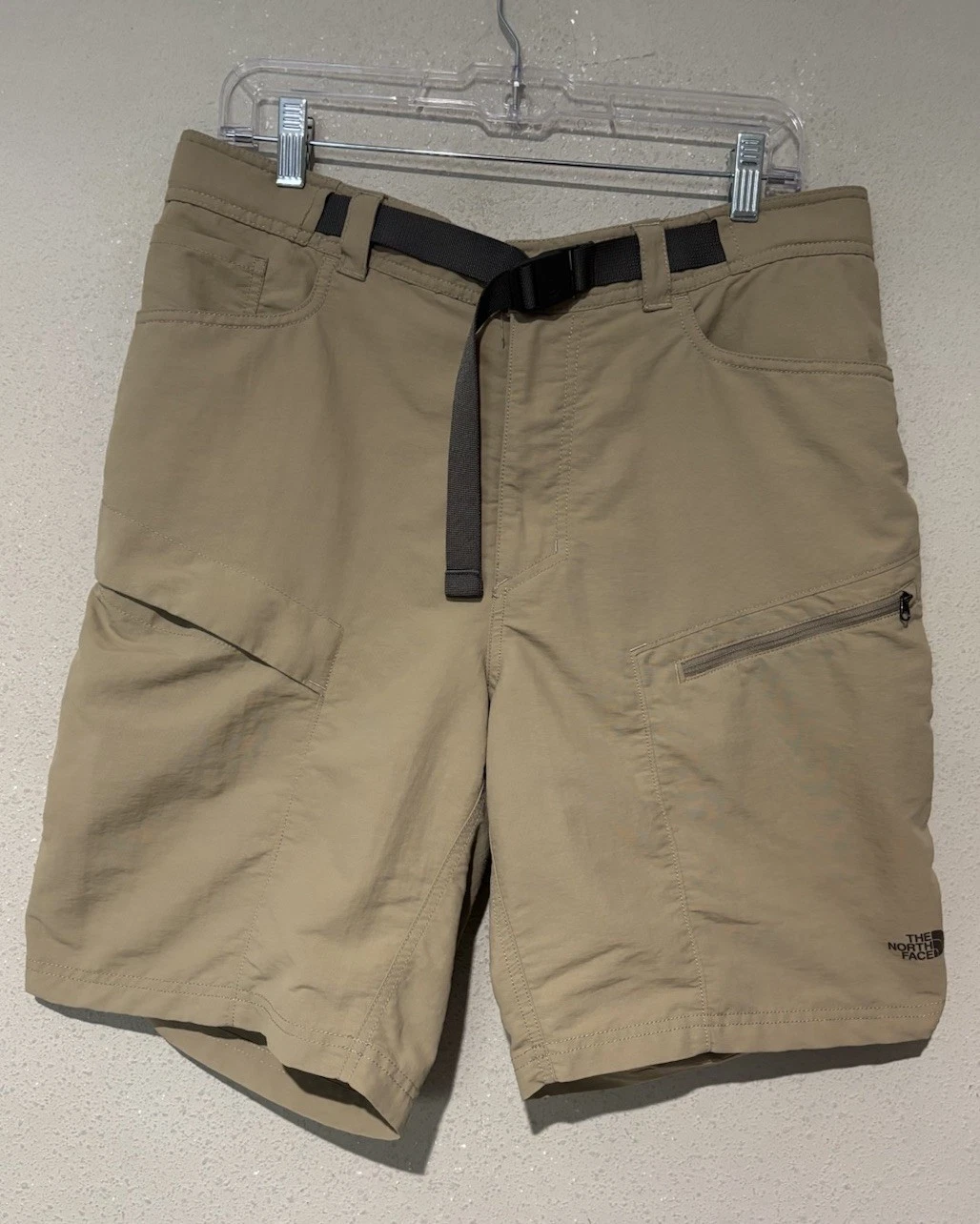 The North Face Mens Sz L Paramount Trail Nylon Belted Cargo Hiking Shorts XX22