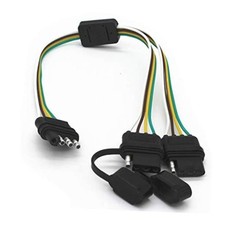4 Way Y-Splitter Plug Universal for Tailgate Light Bar  Trailer