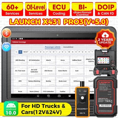 2026 LAUNCH X431 PRO3S+ V5.0 PRO Bidirectional Car Diagnostic Scanner Key Coding