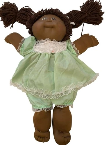 1982 Cabbage Patch Kids African American Black Double Ponytails OK Tag Original