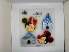  Disney Parks Mickey Mouse Castle Mousewares Bag Clips Set 4 NEW