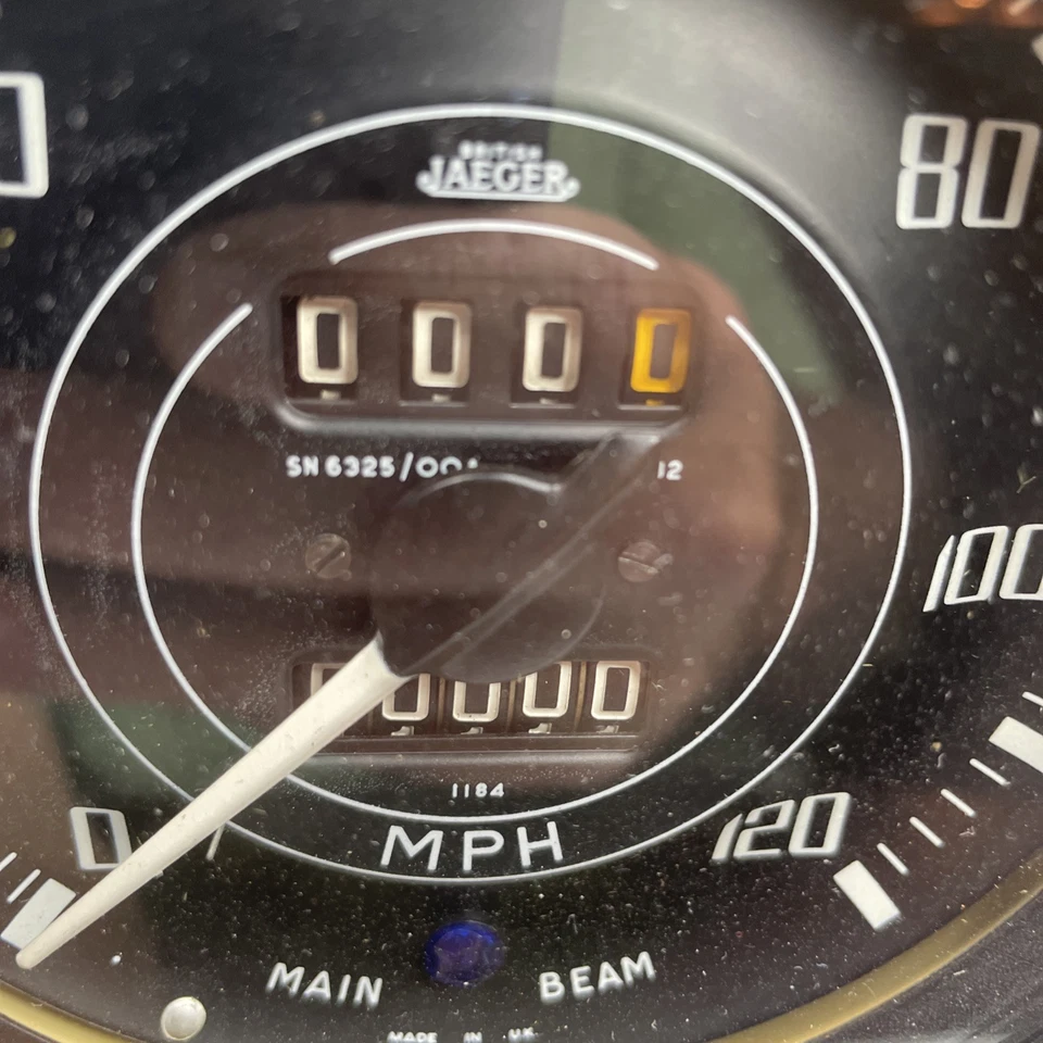 Triumph TR4A Jaeger Vintage 120 MPH Speedometer - SN 6325/00A - Image 2 of 4