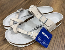 Birkenstock Mayari Birko-Flor Sandals White Sand 41 L10 NEW