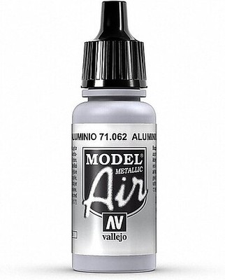 Vallejo Model Air ALUMINUM 17ml - Hobby and Model Acrylic Paint - #71062