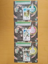 Djibouti Jeux Olympiques de Moscou MNH neuf PA135 136 137 1980 Bloc Luxe IMPERF