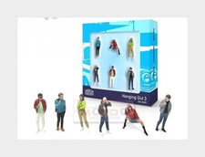 1:64 AMERICAN DIORAMA Figures Set 6X Hanging Out 3 Various AD-2430 Model