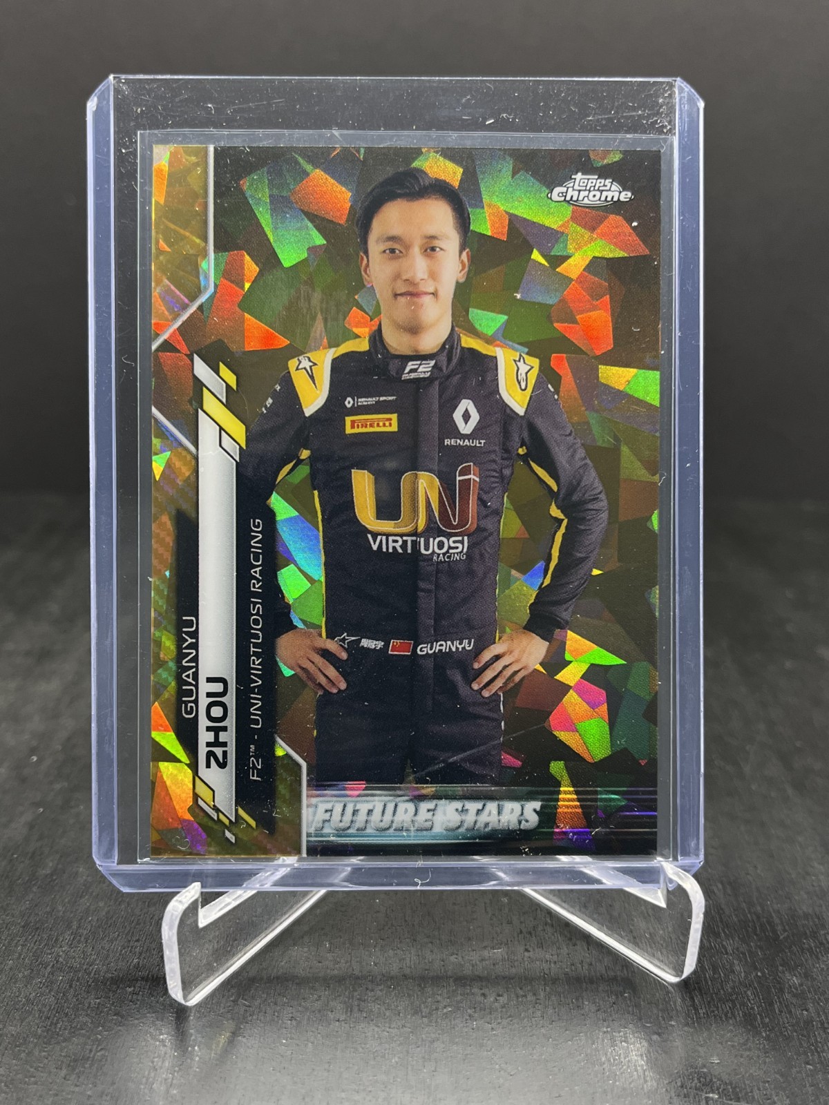 2020 Topps Chrome Sapphire Formula 1 F1 Guanyu Zhou Future Stars Gold 29/50 #43