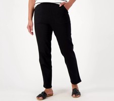 Denim  Co. Regular Original Waist Stretch Side Pocket Pant Black XS New