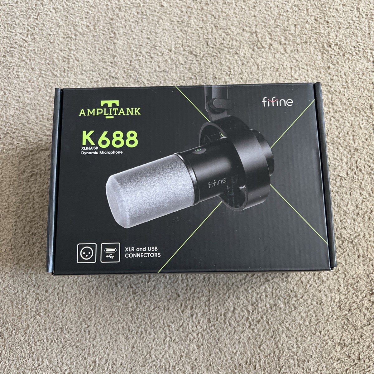 FIFINE AMPLITANK K688 XLR/USB マイク 未使用 Fifine K688 AMPLITANK Dynamic Microphone XLR & USB for Studio