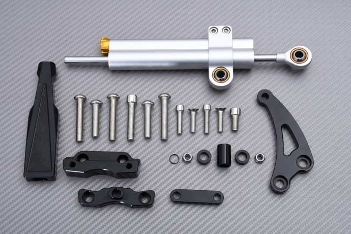 Kit amortisseur direction Honda CBR 650 F anti-guidonnage en aluminium CNC