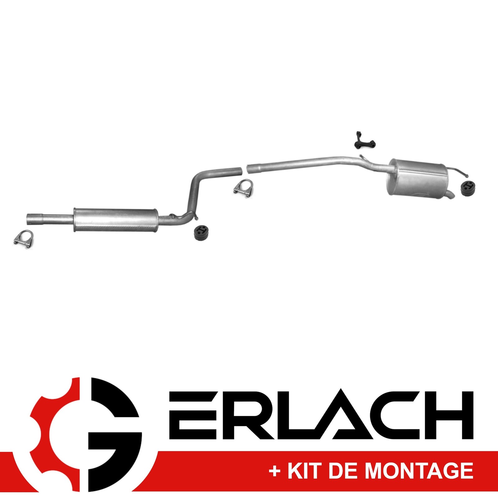 Silencieux d'échappement pour VW Caddy III 1.4 de 2004 à 2010