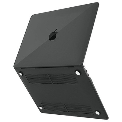 Avizar Stoßfeste Polycabonat Hülle für MacBook Air 13 2020 / 2019 / 2018 Schwarz