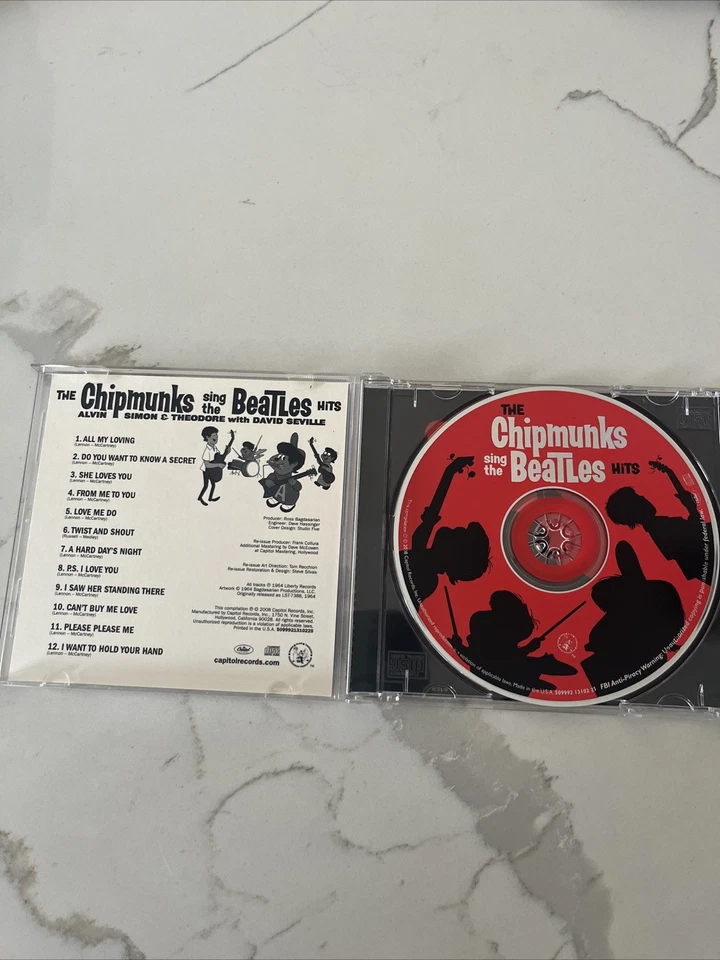 The Chipmunks Sing the Beatles Hits (CD, 2008) w/ David Seville GREAT CONDITION! - Image 2 of 3